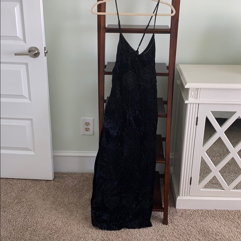 Black Sexy Midi Dress